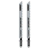 DeWALT DW3755H2 Jig Saw Blade, 1/4 in W, 4 in L, 8 TPI